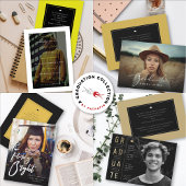 Minimalistisch Afstuderen eenvoudige foto van de G Aankondiging