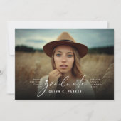 Minimalistisch Afstuderen eenvoudige foto van de G Aankondiging (Voorkant)