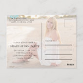 Minimalistisch Afstuderen eenvoudige, moderne foto Briefkaart (Achterkant)