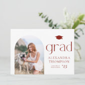 Minimalistisch Afstuderen foto foto foto foto foto Aankondiging (Staand voorkant)