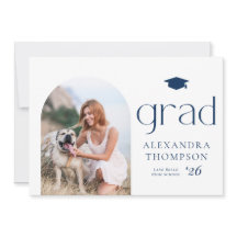 Minimalistisch Afstuderen foto marineblauw foto va