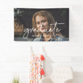 Minimalistisch Afstuderen fotograduatie party Spandoek (Insitu)