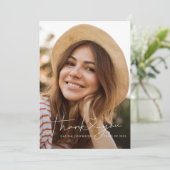 Minimalistisch Afstuderen Hartelijk dank Bedankkaart (Staand voorkant)