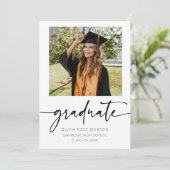 Minimalistisch Afstuderen het Afstuderen van de Fo Aankondiging (Staand voorkant)