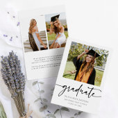 Minimalistisch Afstuderen het Afstuderen van de Fo Aankondiging