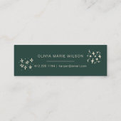 Minimalistisch Afstuderen Icon Naam Kaart Forrest  Mini Visitekaartje (Achterkant)