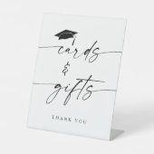 Minimalistisch Afstuderen Kaarten & geschenken Reclamebord Met Voetstuk (Voorkant)