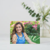 Minimalistisch Afstuderen modern, eenvoudig fotosc Briefkaart (Staand voorkant)