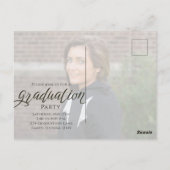 Minimalistisch Afstuderen modern, eenvoudig fotosc Briefkaart (Achterkant)