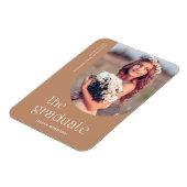 Minimalistisch Afstuderen Modern Foto Afstudeerder Magneet (Linkerzijde)