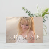 Minimalistisch Afstuderen Moderne Eenvoudige Twee  Kaart (Staand voorkant)