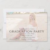 Minimalistisch Afstuderen Moderne Eenvoudige Twee Kaart (Achterkant)