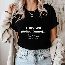 Minimalistisch Afstuderen T-shirt