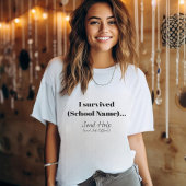 minimalistisch Afstuderen T-shirt