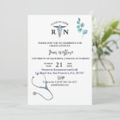 Minimalistisch Afstuderen van de verpleegschool Kaart (Staand voorkant)