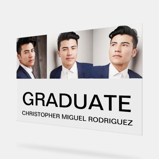 Minimalistisch Afstuderen voor fotocollage Acryl Bord (Hoek)