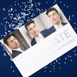 Minimalistisch Afstuderen voor fotocollage Gastenboek