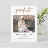 Minimalistisch Afstuderen voor fotocollage Kaart (Staand voorkant)