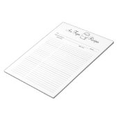 Minimalistisch Air Fryer Recepten Notitieblok (Schuin)