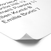 Minimalistisch alfabetisch weddenschap poster (Hoek)