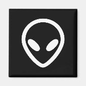 Minimalistisch Alien kijkt naar u Magneet (Voorkant)