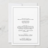 Minimalistisch alles in één bruiloft kaart (Achterkant)