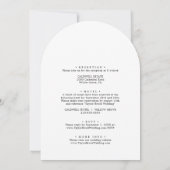 Minimalistisch alles in één eenvoudige Boho Arch b Kaart (Achterkant)