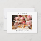 Minimalistisch alles is niet rustig foto kerst Kaa Bedankkaart (Voorkant)