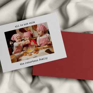 Minimalistisch alles is niet rustig foto kerst Kaa Bedankkaart