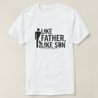 Minimalistisch als vader als zoon matching t-shirt