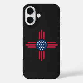 Minimalistisch Amerikaans Zia-symbool – Schoon mod iPhone 16 Hoesje