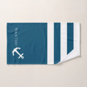 Minimalistisch anker- en Stripes-geluid Bad Handdoek (Handdoek)