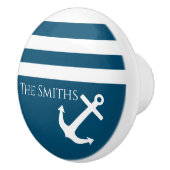 Minimalistisch anker- en Stripes-geluid Keramische Knop (Rechts)