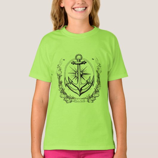 Minimalistisch anker - Sterkte & Zee Aansluiting T-shirt (Voorkant)