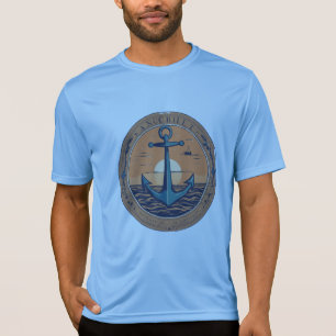 Minimalistisch anker - Symbool van Sterkte Ontwerp T-shirt