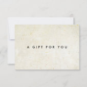 Minimalistisch Antiek Boho Cadeaucertificaat (Voorkant)