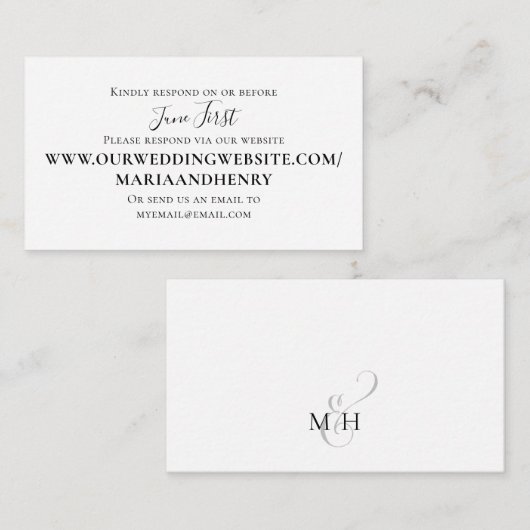 Minimalistisch antwoord via Sjabloon van budget we (Voorkant / Achterkant)