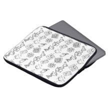 Minimalistisch Apotheek Icoon Patroon Laptophoes