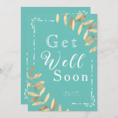 Minimalistisch aqua krijgen weldra Kaart (Voorkant / Achterkant)