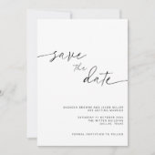 minimalistisch ARCHER Save the Date Invitation Kaart (Voorkant)