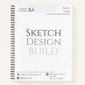 Minimalistisch architectuurjournaal met kalender 2 notitieboek (Voorkant)