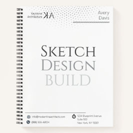 Minimalistisch architectuurjournaal met kalender 2 notitieboek