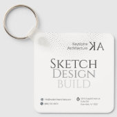 Minimalistisch architectuurjournaal met kalender 2 sleutelhanger (Voorkant)