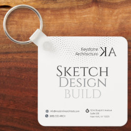 Minimalistisch architectuurjournaal met kalender 2 sleutelhanger