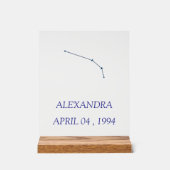Minimalistisch Aries-sterrenbeeld Acrylschild - Pe Acryl Bord (Voorkant)