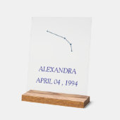 Minimalistisch Aries-sterrenbeeld Acrylschild - Pe Acryl Bord (Hoek)