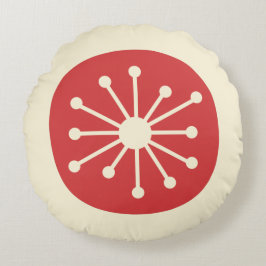 Minimalistisch atoomtijdperk in de Middeleeuwse ee Rond Kussen