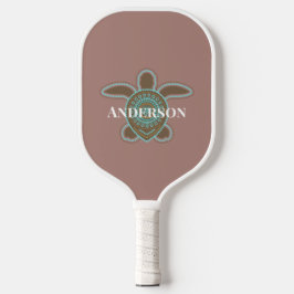 Minimalistisch Australisch Aboriginaal Zee Schildp Pickleball Paddle