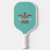 Minimalistisch Australisch Aboriginaal Zee Schildp Pickleball Paddle (Voorkant)