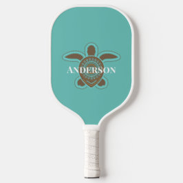 Minimalistisch Australisch Aboriginaal Zee Schildp Pickleball Paddle